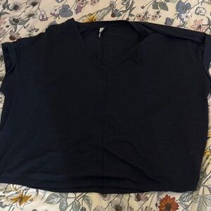 Gentle Fawn Black V-Neck Short Sleeve Tee